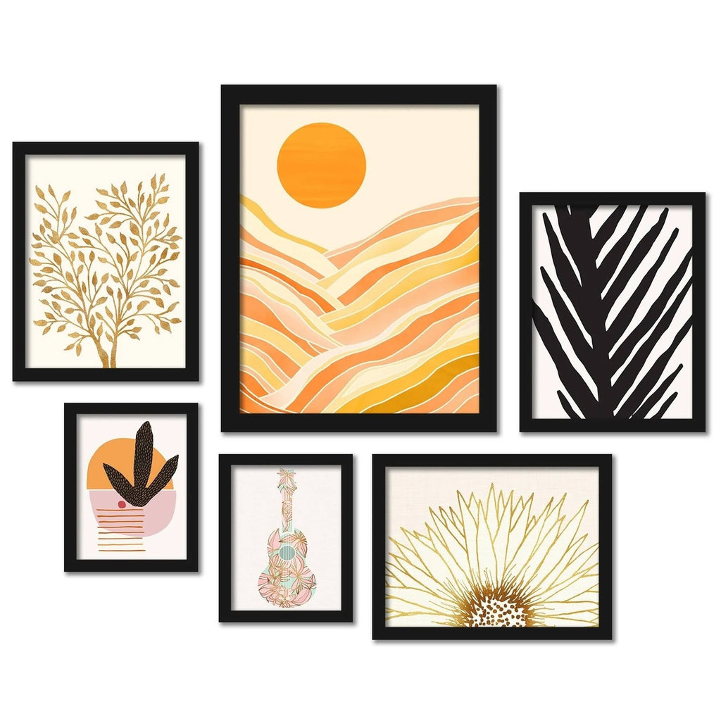 Black Framed Gallery Wall Set K69389