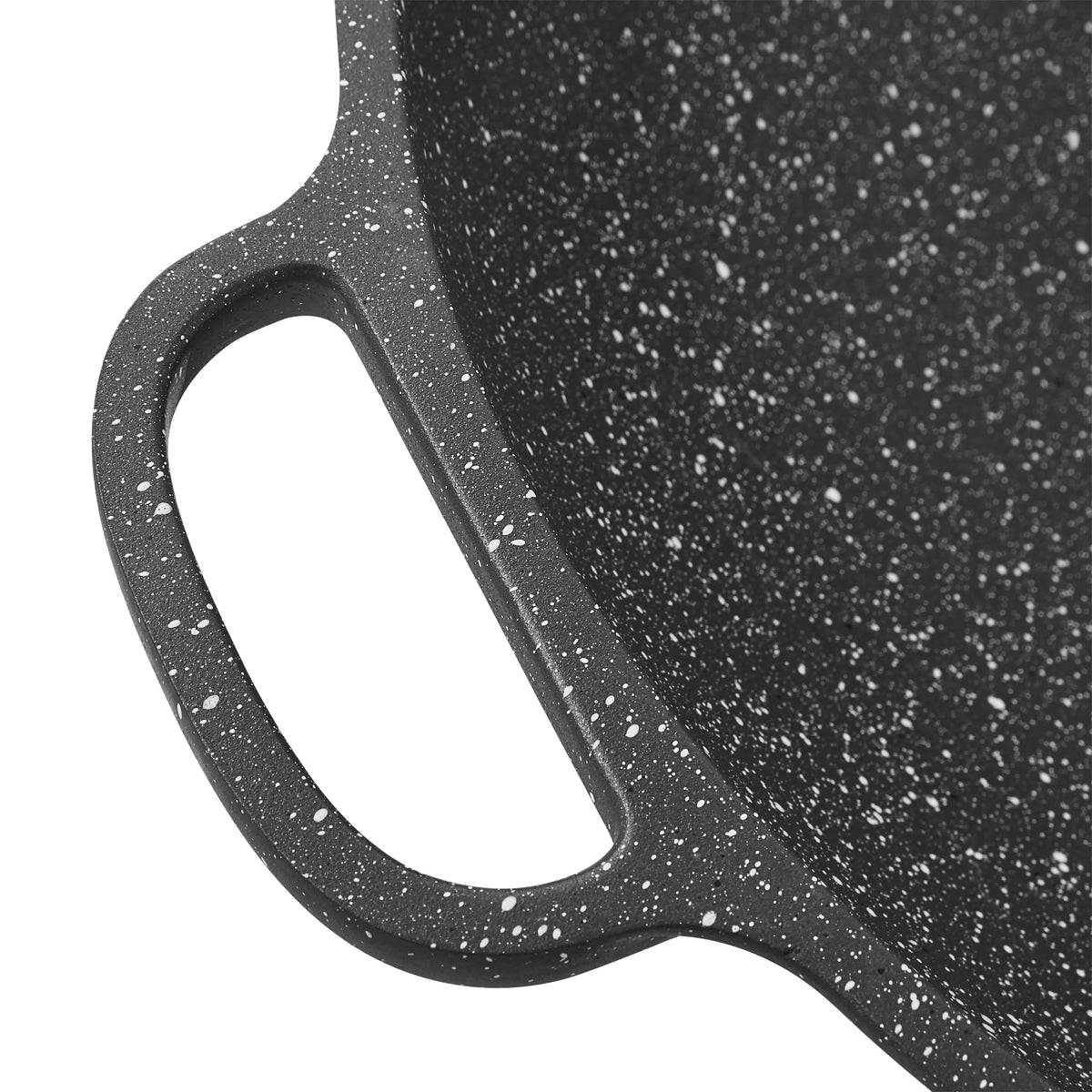 Charcoal Speckle 14-Inch Cast Aluminum Wok T868