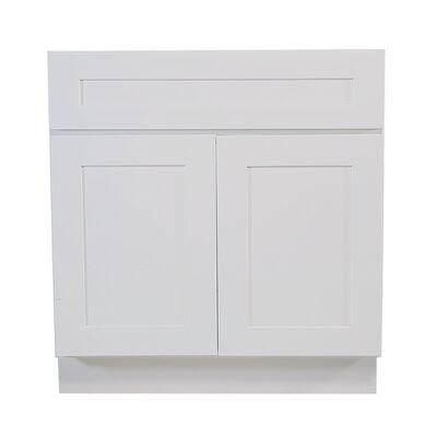 White 2-Door Sink Base Cabinet X40491