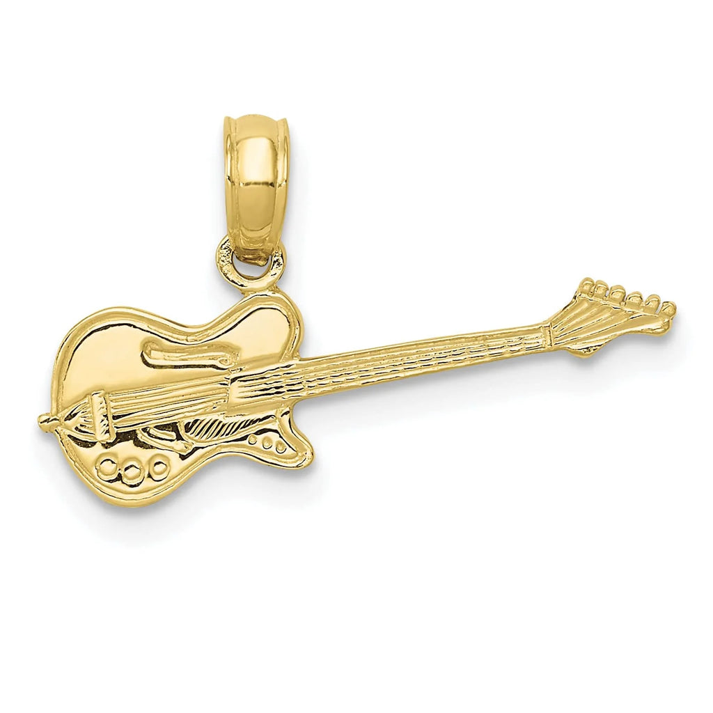 10K Yellow Gold Electric Guitar Pendant D794058