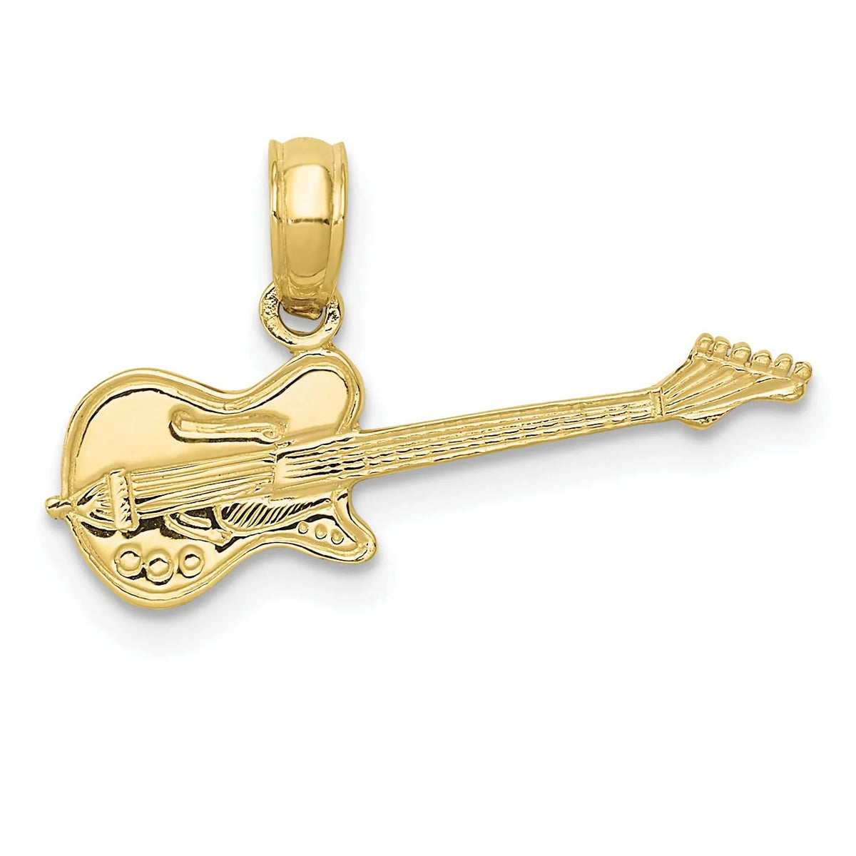 10K Yellow Gold Electric Guitar Pendant D794058