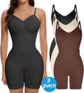 3 Packs Low Back Mid Thigh Bodysuit Shapewear H229555