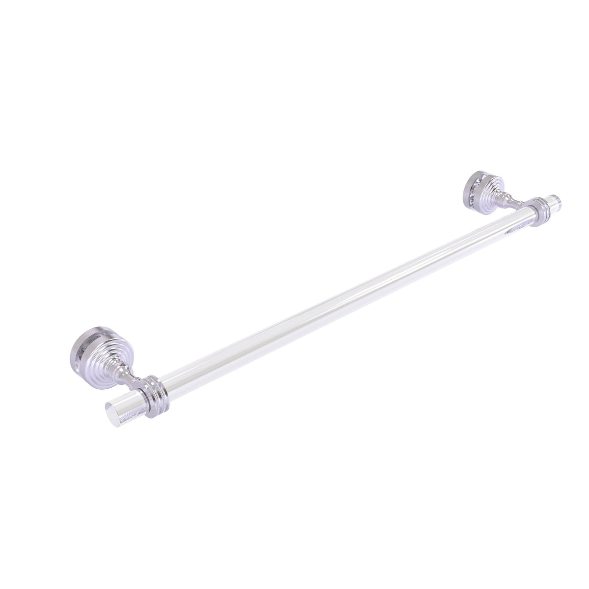 Satin Chrome 24 inch Shower Door Towel Bar R469