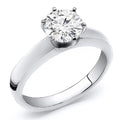 Platinum Diamond Solitaire Ring 0.65 cttw. Size 12 V92307