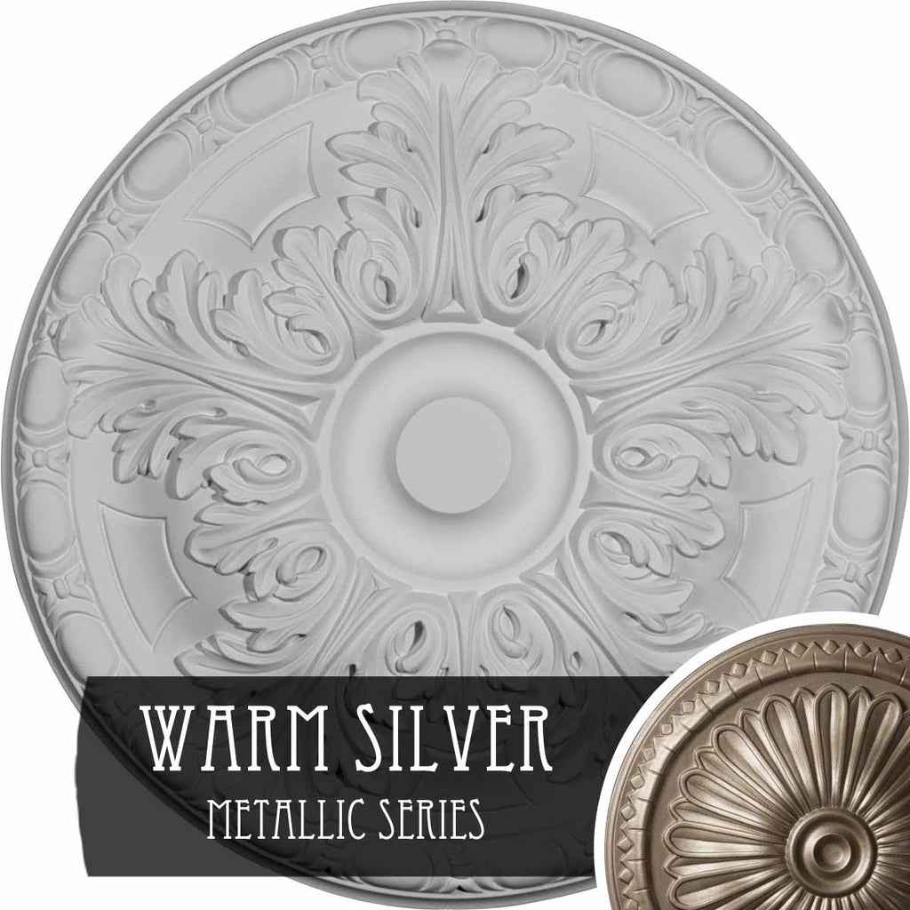 15 3/4x22OD x 5/8x22P Hand-Painted Ceiling Medallion B94867