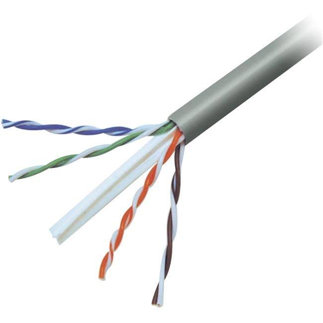 Cat6 Solid Bulk Cable, Plenum - 500 ft Network Cable I113435