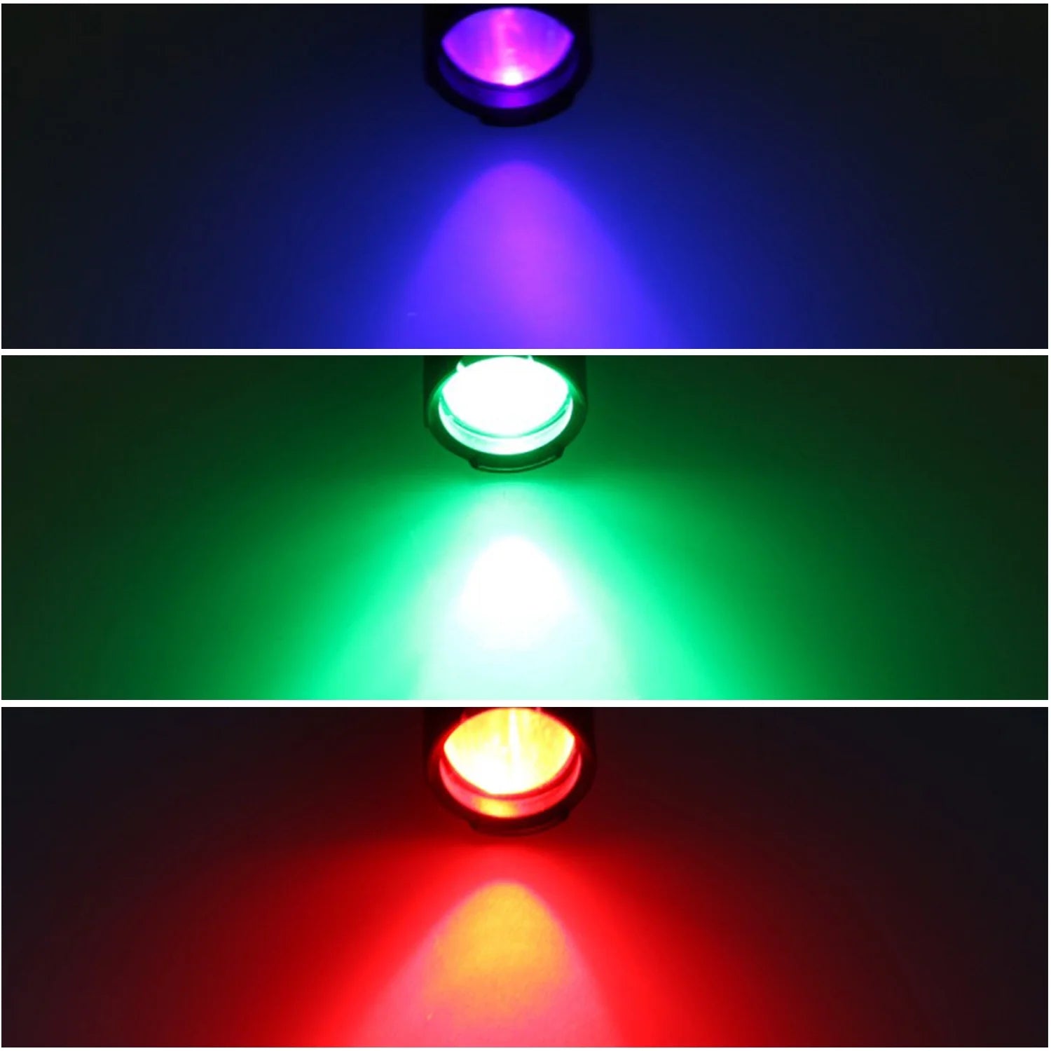 Zoomable Green Red UV Flashlight Black Light Tactical Torch T7254