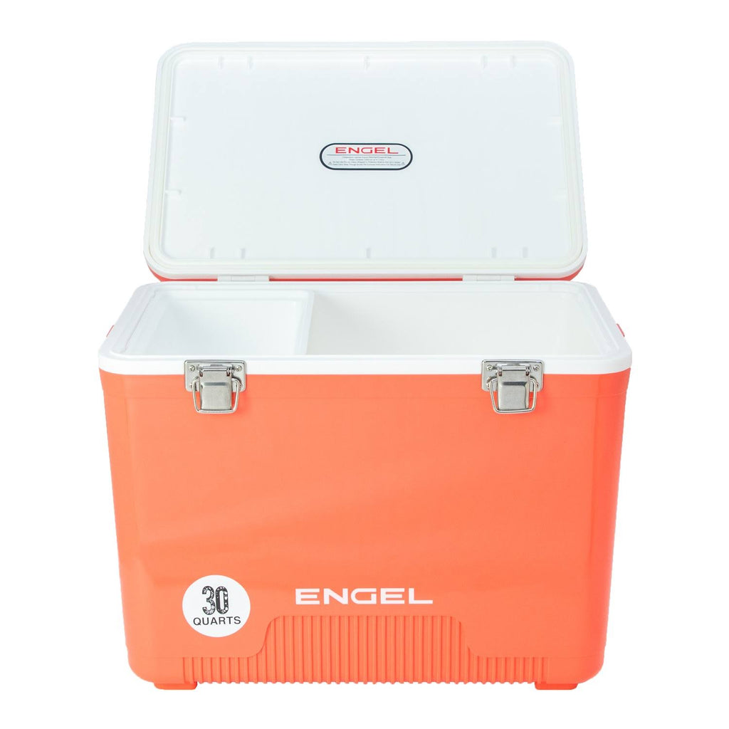 30 Quart 48 Can Leak Proof Odor Resistant Insulated Cooler, Coral, Pink R3609