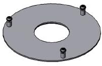 Metal Base Glue Pad Round 4.25 inch Diameter O432033