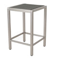Gray Square Aluminum and Wicker Bar Table F400585