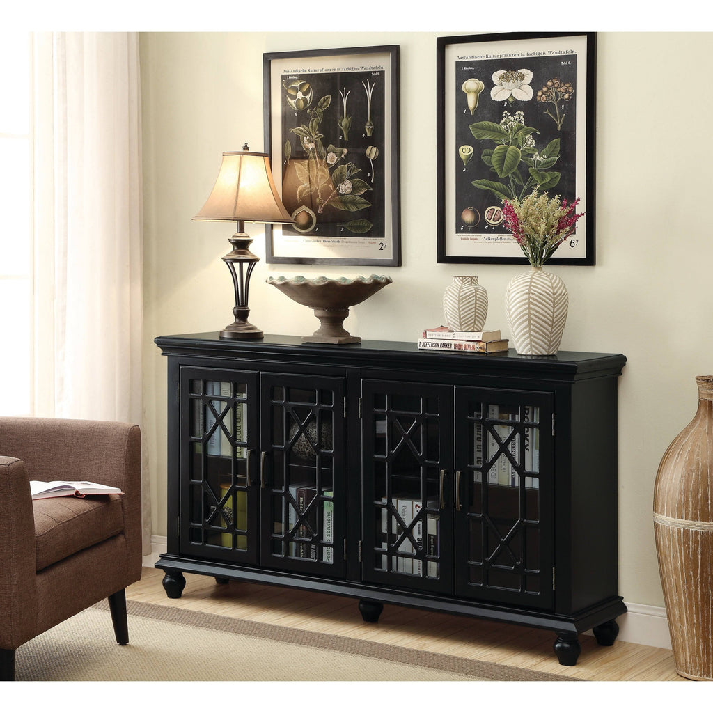 Black Accent Cabinet D4377