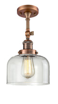 Antique Copper LED Semi Flush Mount Light E47076