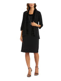 Black Beaded Sheath Dress 10 X7530
