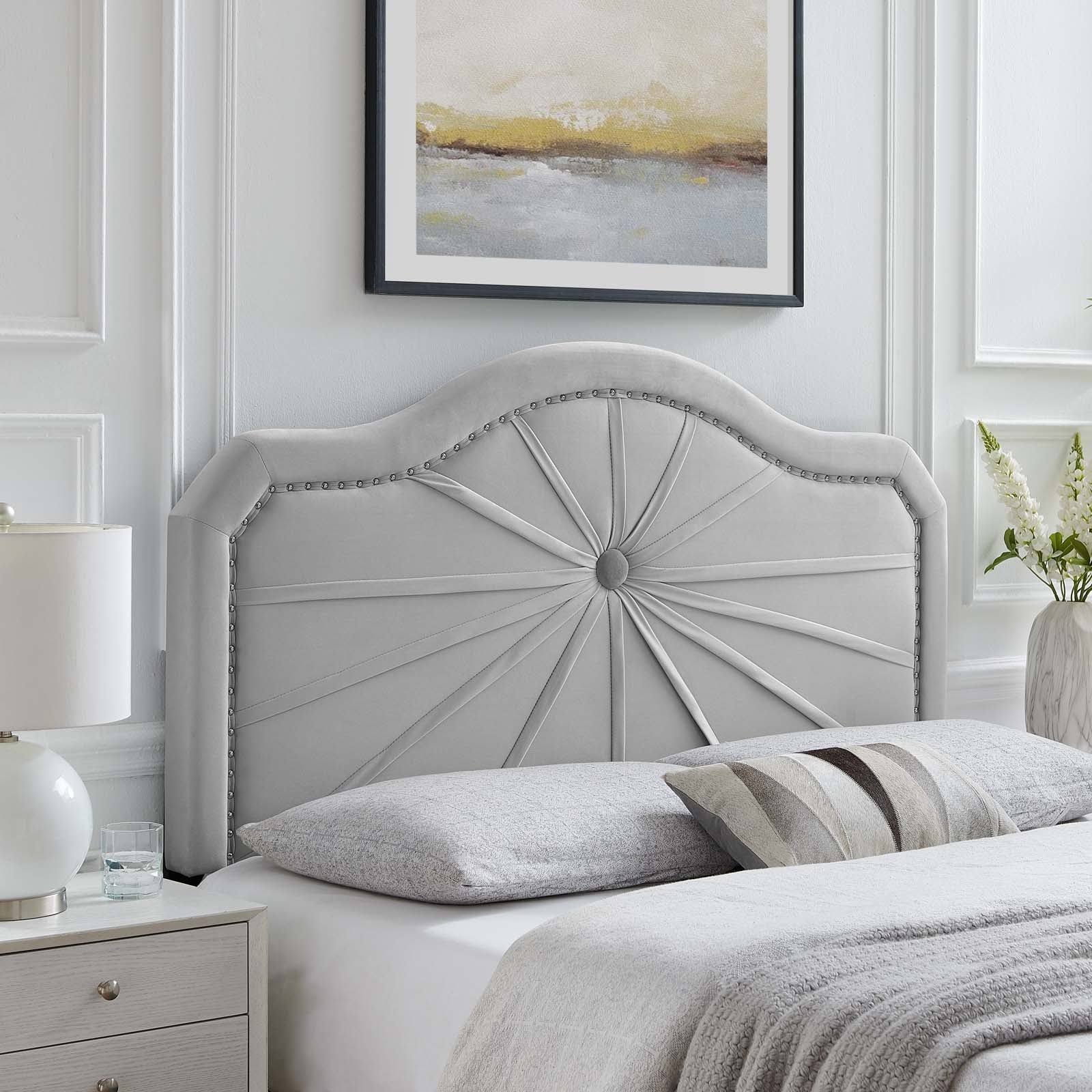 Mint Performance Velvet Headboard H85109