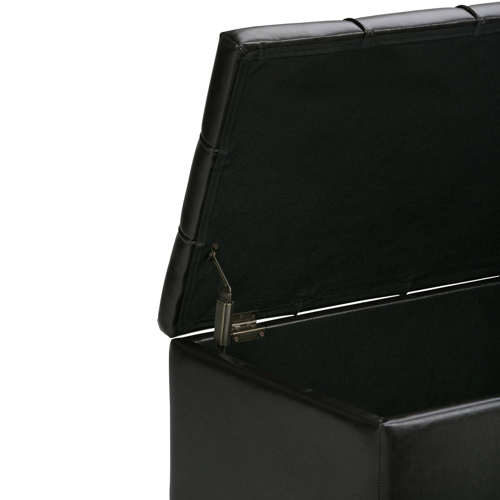 Natural Rectangle Storage Ottoman Z947