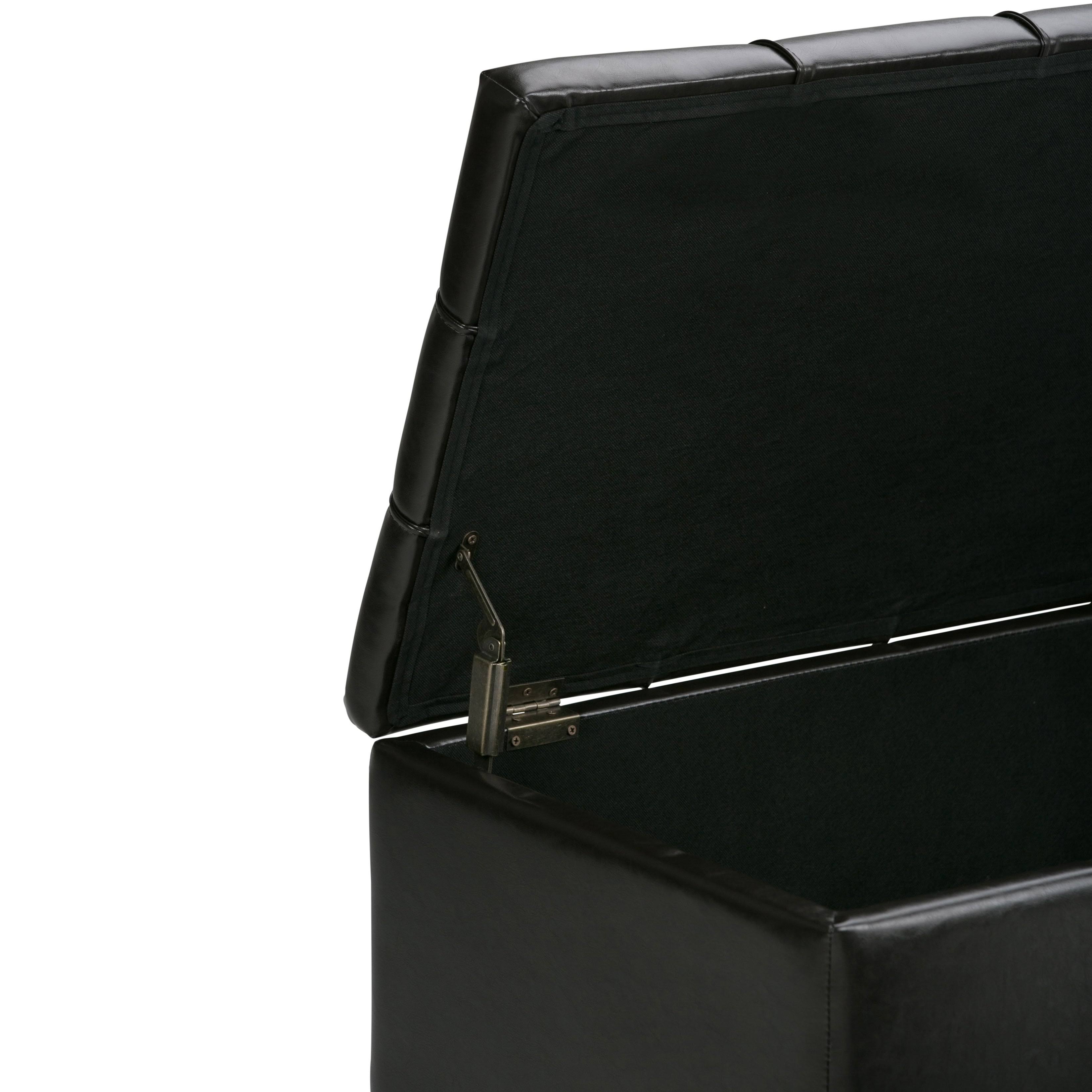 Natural Rectangle Storage Ottoman Z947