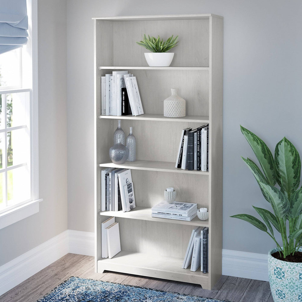 5 Shelf Bookcase in Modern Walnut I4665