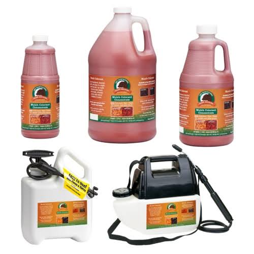 Red Mulch Colorant with Battery Powered Sprayer T88144
