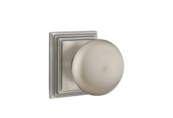 Pewter Passage Set with Knob and Rosette E733