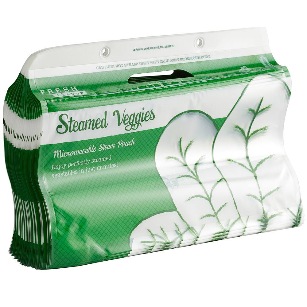 Large Fresh Flavor Steam Pouch - 250/Case J433043