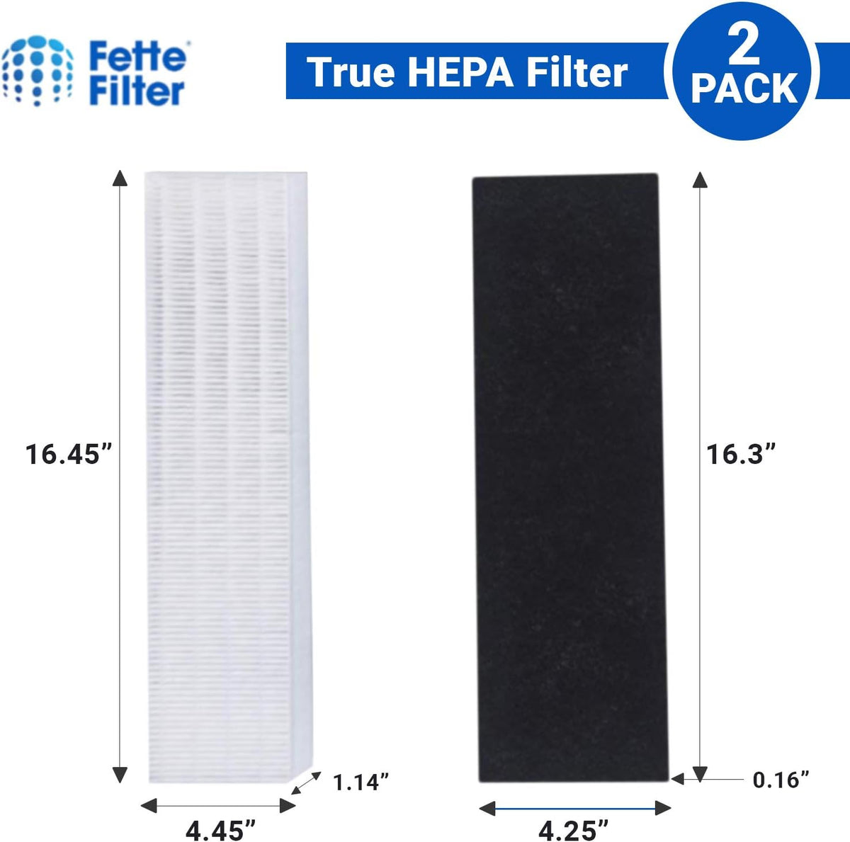 2 Hepa Filters & 8 Carbon Pre Filters Pack of 2 S144
