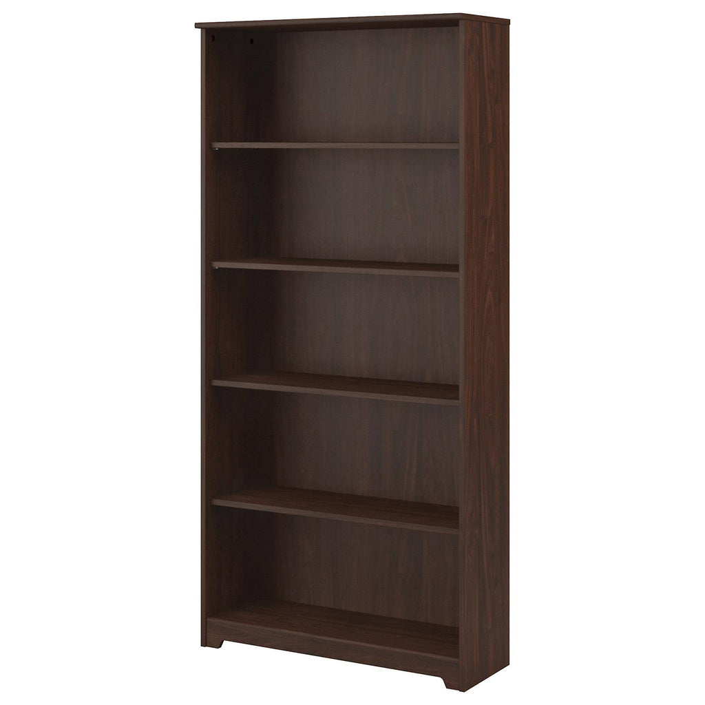 5 Shelf Bookcase in Modern Walnut I4665