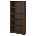 5 Shelf Bookcase in Modern Walnut I4665