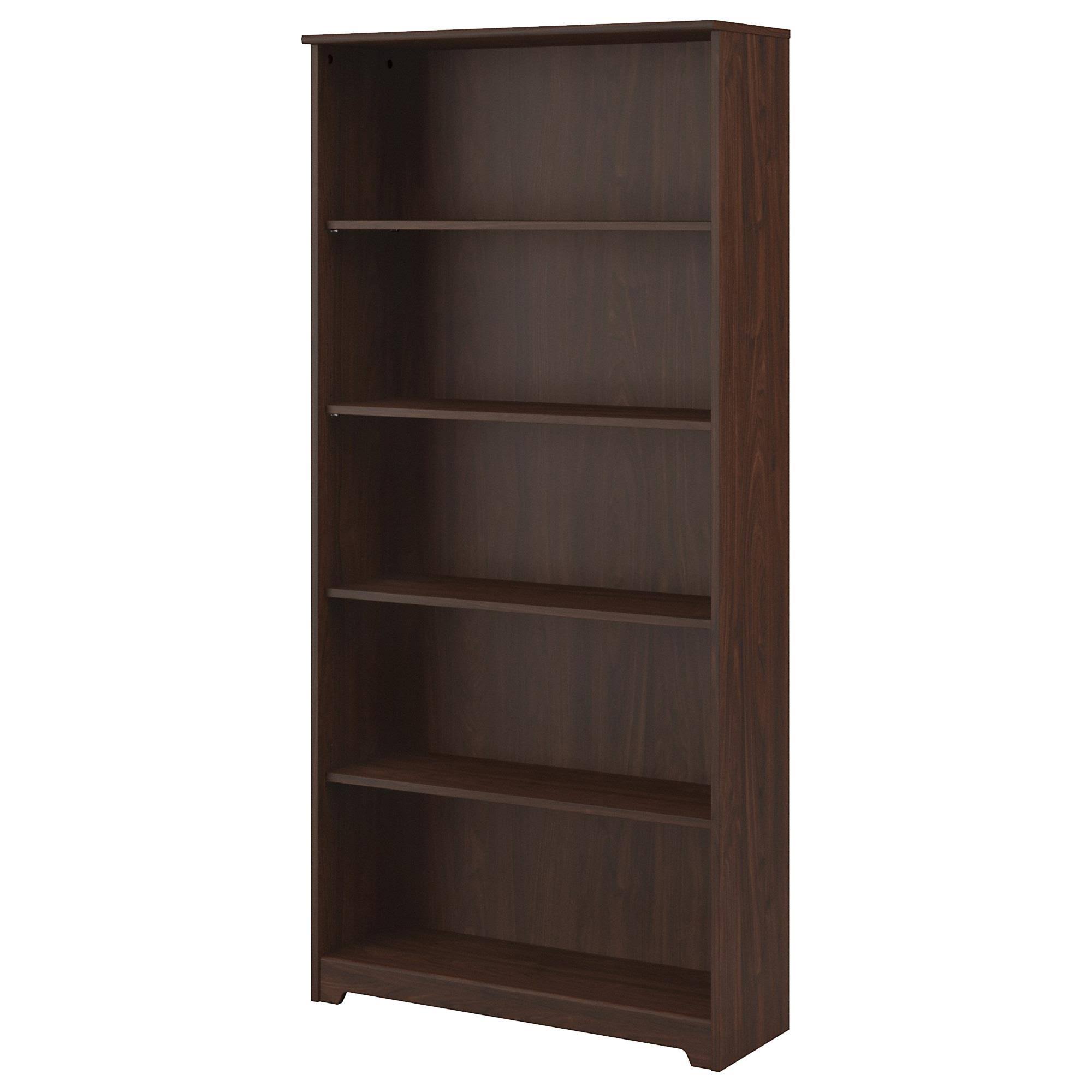 5 Shelf Bookcase in Modern Walnut I4665