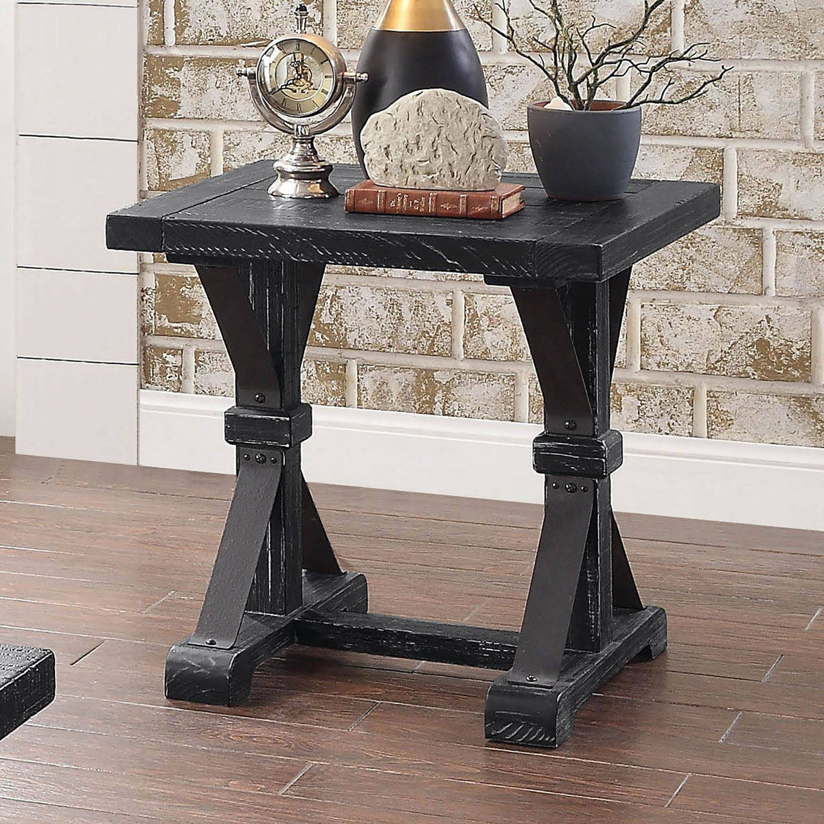 Antique Black End Table G368413