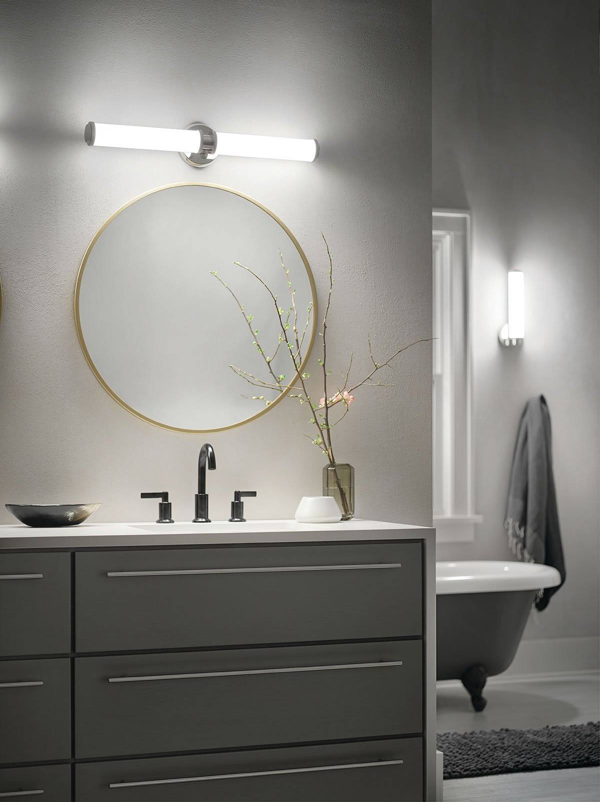 Polished Nickel LED Linear Bath Light F9225