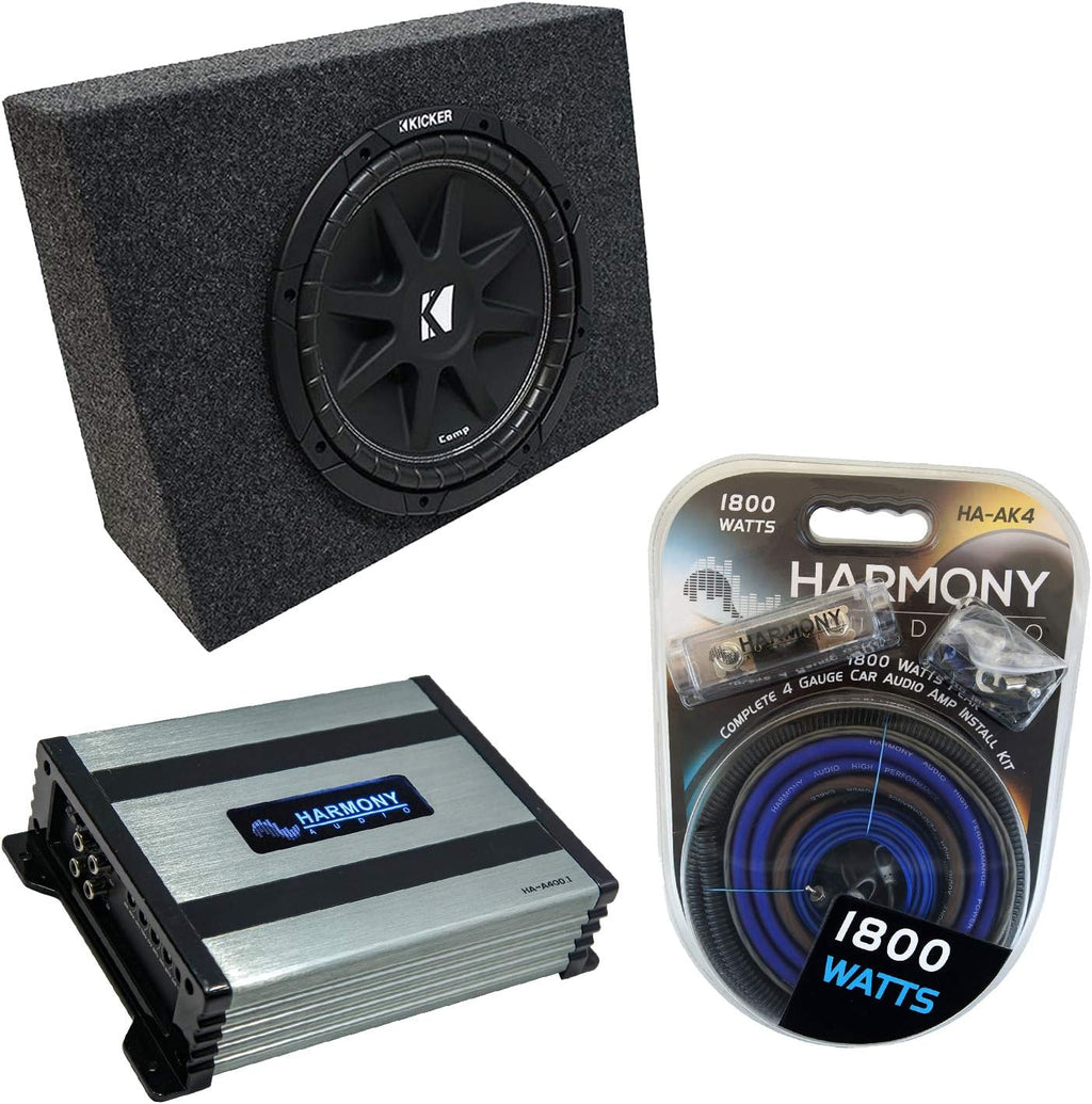 C12 Comp Single 12 Sub Box Enclosure with Amplifier K152