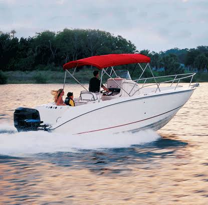 Black Offshore Fishing Boat Cover Y971819