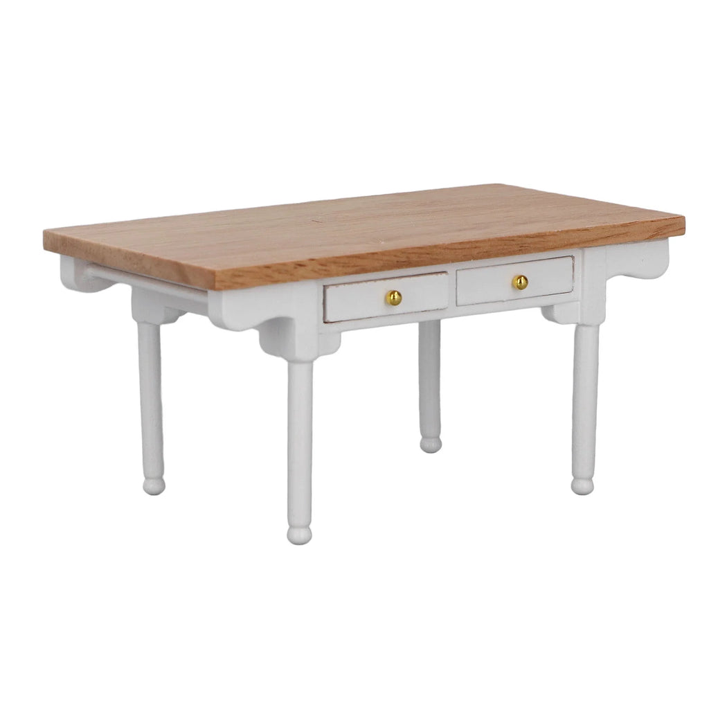 12 Dollhouse Desk Miniature Wooden Table N474