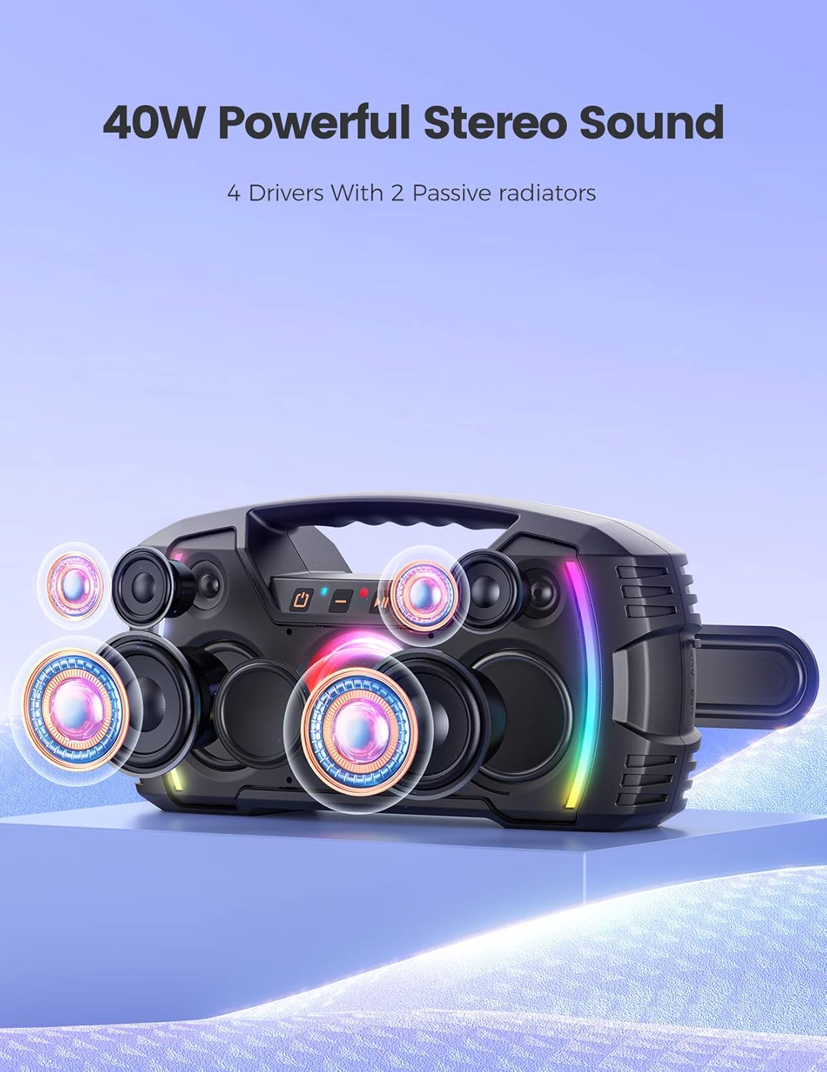 Portable Bluetooth Speaker with IPX5 Waterproof Y37449