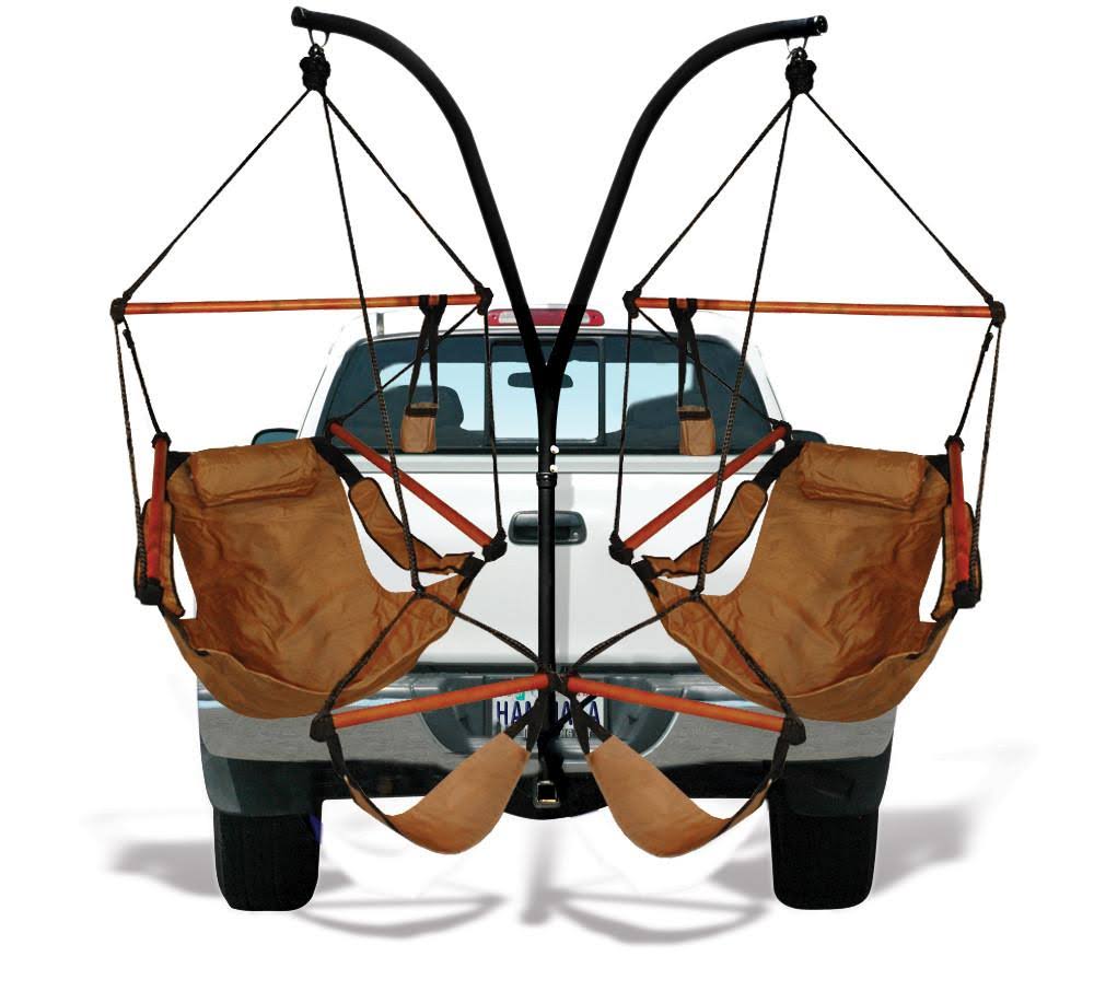 Trailer Hitch Stand with Jet Black Chairs Combo W651