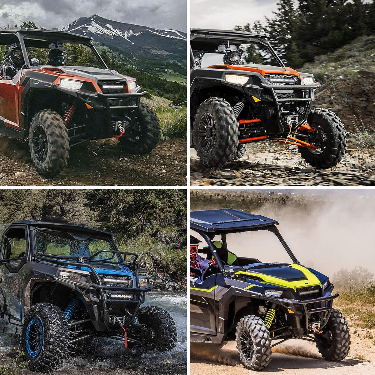 Front Grille Mesh with LED Light Bar S336378