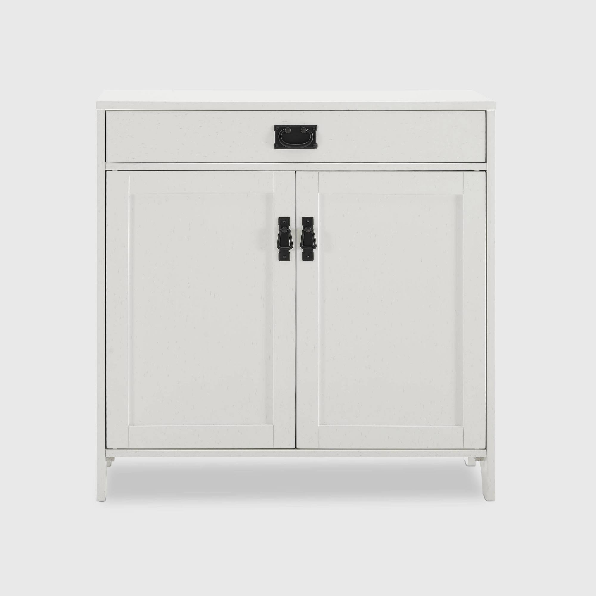Distressed White Accent Cabinet D860