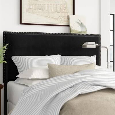 King Brown Upholstered Panel Headboard V2820