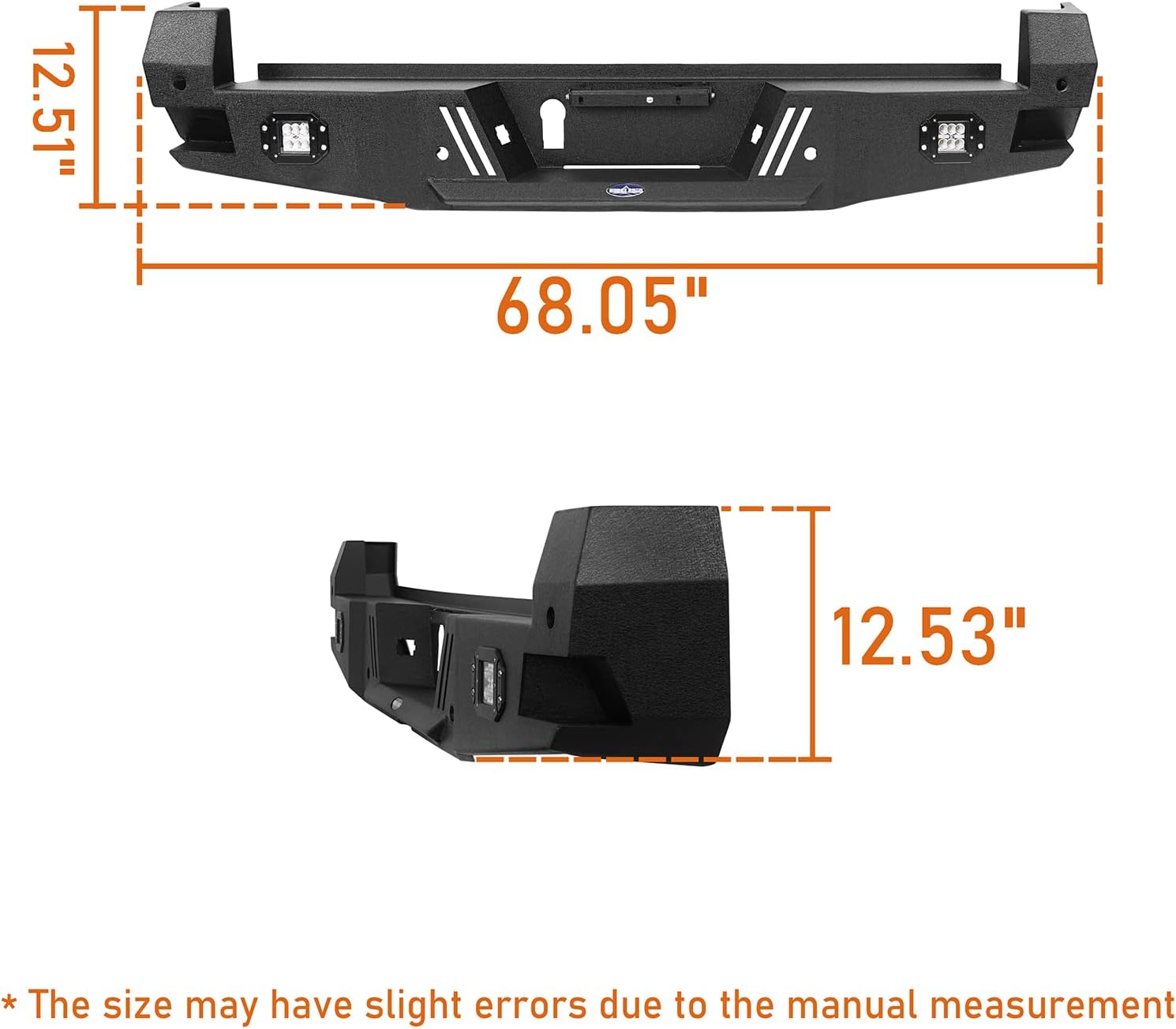 Tacoma Rear Step Bumper with 2 ×18W LED Floodlights O73863