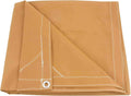 10' x 16' Tan Canvas Tarp 12oz Pack of 2 Z773961