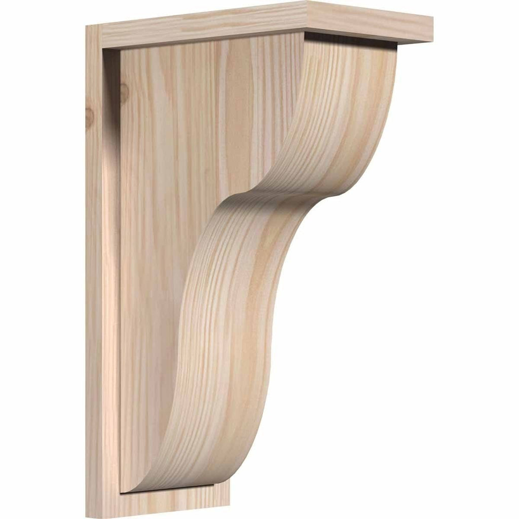 Carmel Smooth Corbel with Backplate, Douglas Fir C207