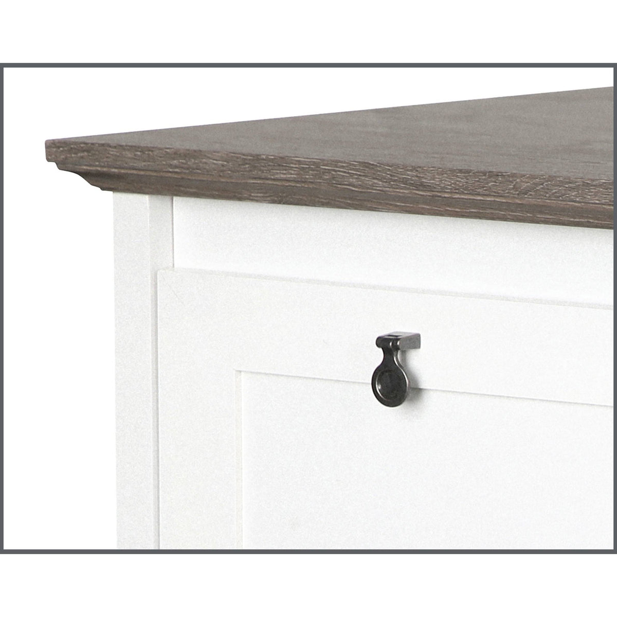 White 2-Drawer Lateral Filing Cabinet Z47690