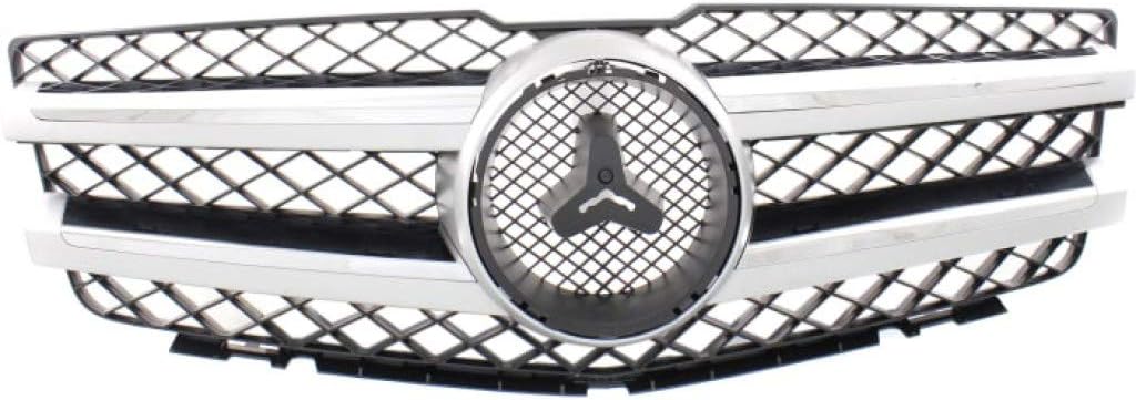 Black Shell & Insert Grille Assembly with Chrome Molding and Aluminum Trim Q204923