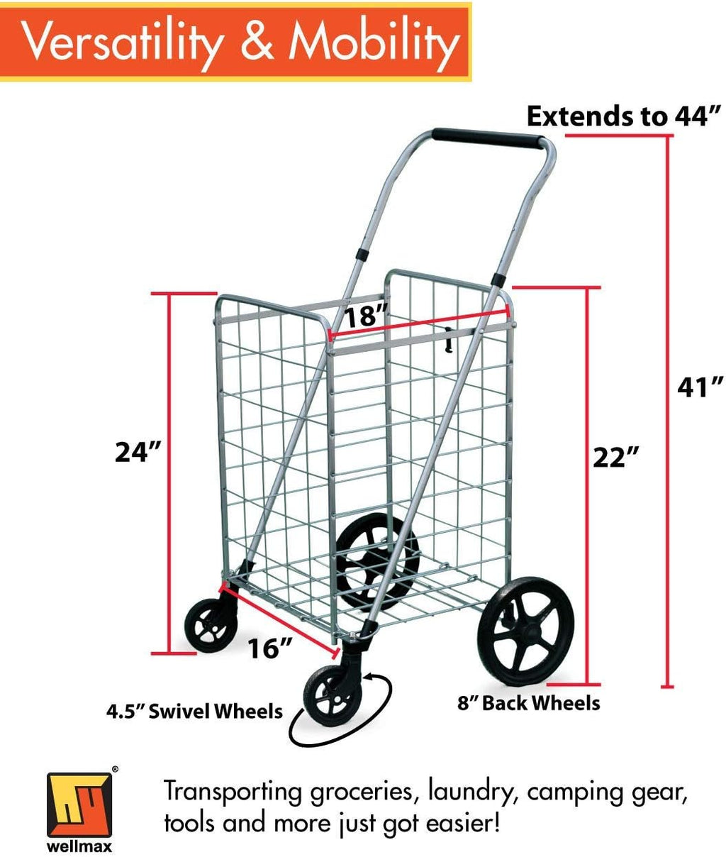 Foldable Utility Cart with Swivel Wheels E46813