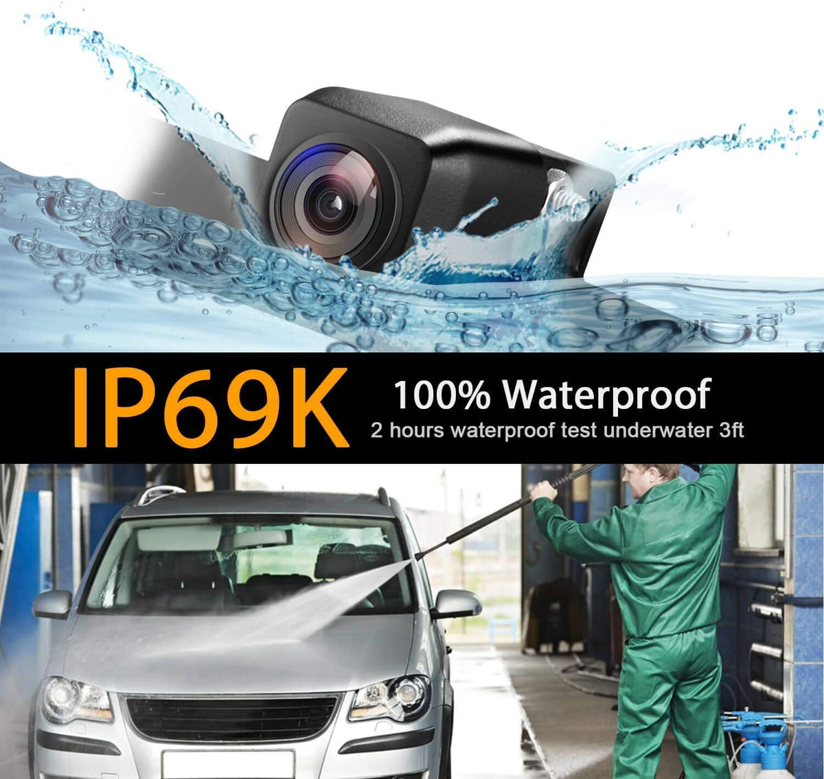Reversing Camera Integrated in Trunk Handle for Audi A3 8V, A4 B9, A5, Q5, A6, Q7, A7, A8 Allroad Pack of 2 D437