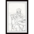 45x22 x 30x22 in Framed Giclee Black C8259