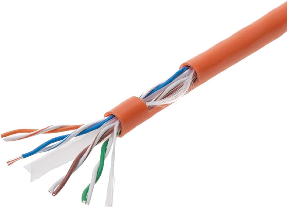 CAT6 1000ft UTP Black Ethernet Solid Cable 23AWG Network Wire D741667