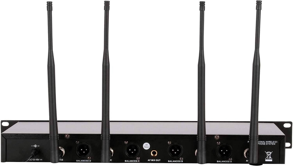 4-Channel Handheld Wireless Microphone System V810
