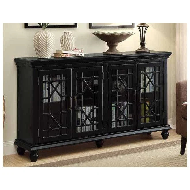 Black Accent Cabinet D4377