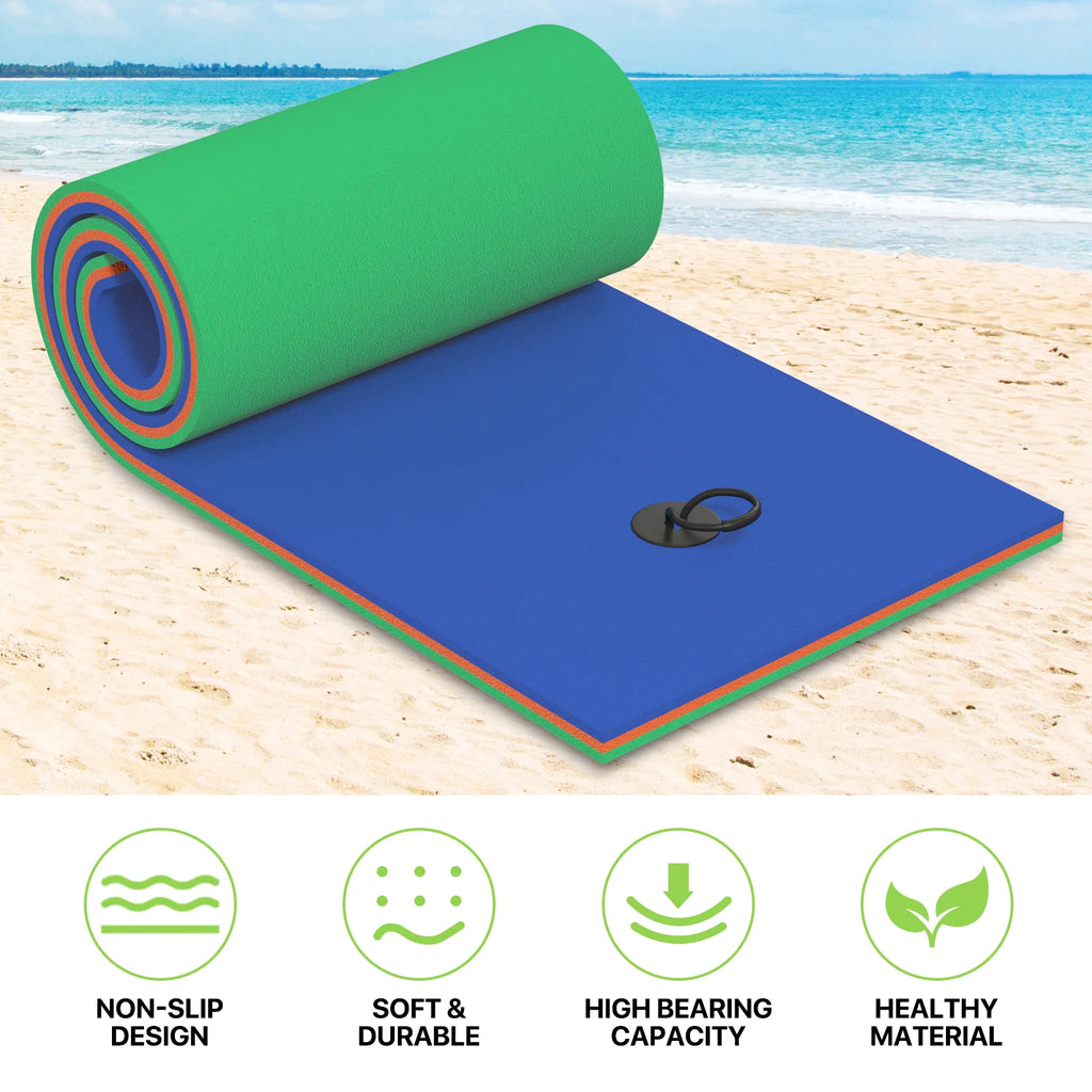Blue 3-Layer XPE Foam Floating Water Mat C1481